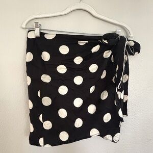 Free People polka dot wrap skirt